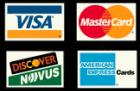 Accepting Visa, MasterCard, Discover, American Express